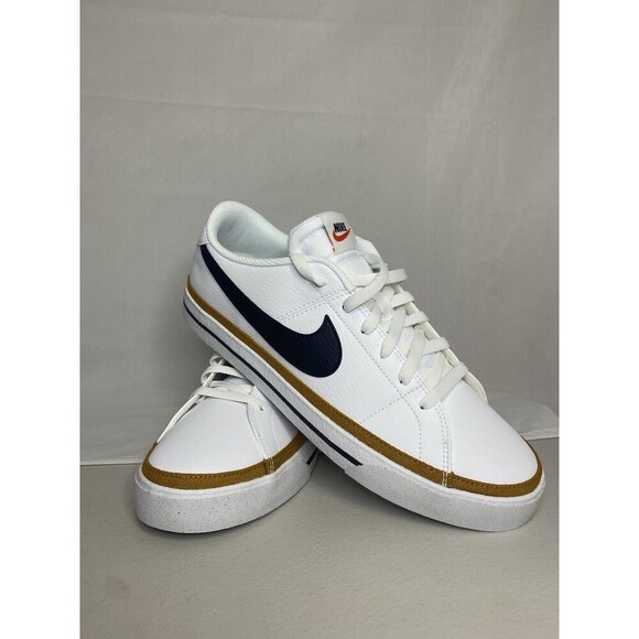 Nike Court Legacy Low Casual Tennis Shoes Men 10/Wmns 11.5 White Black New - Picture 2 of 6